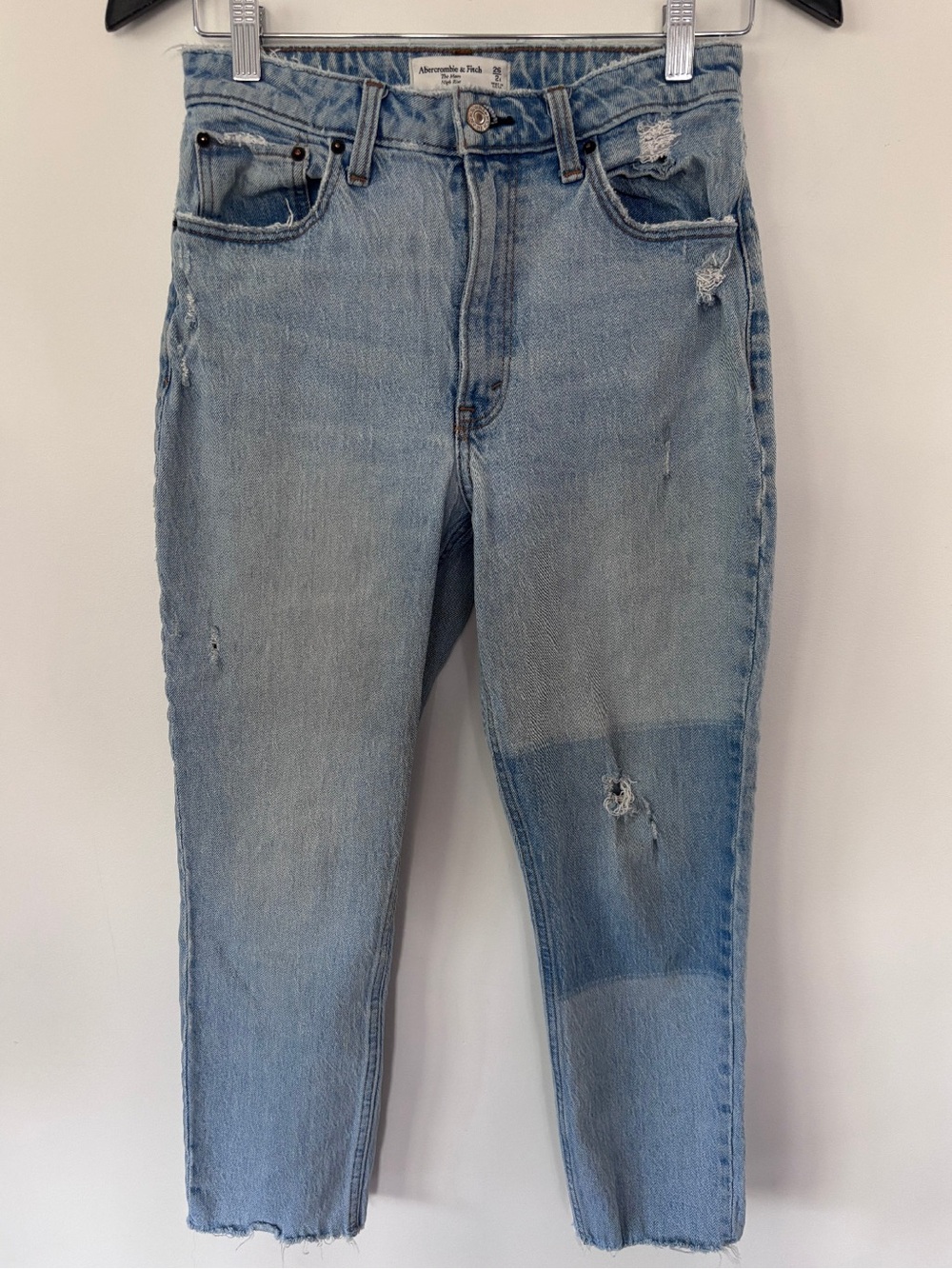 Abercrombie & Fitch Light Blue High-Rise Mom Jeans